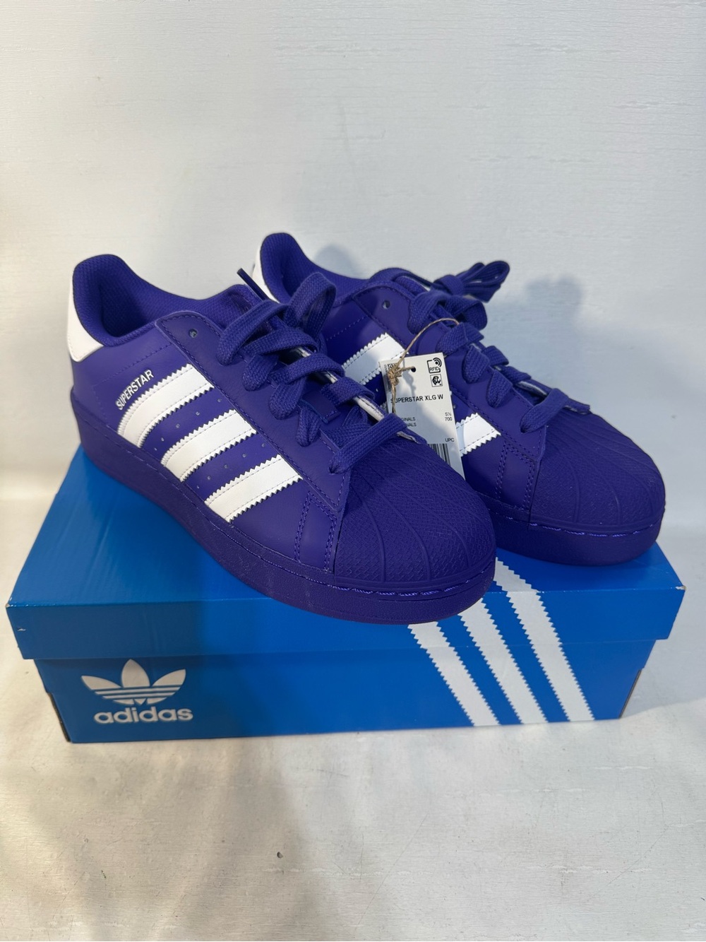 Adidas Originals Superstar XLG BLUE RARE Women'S Size 7 IE0397 NIB